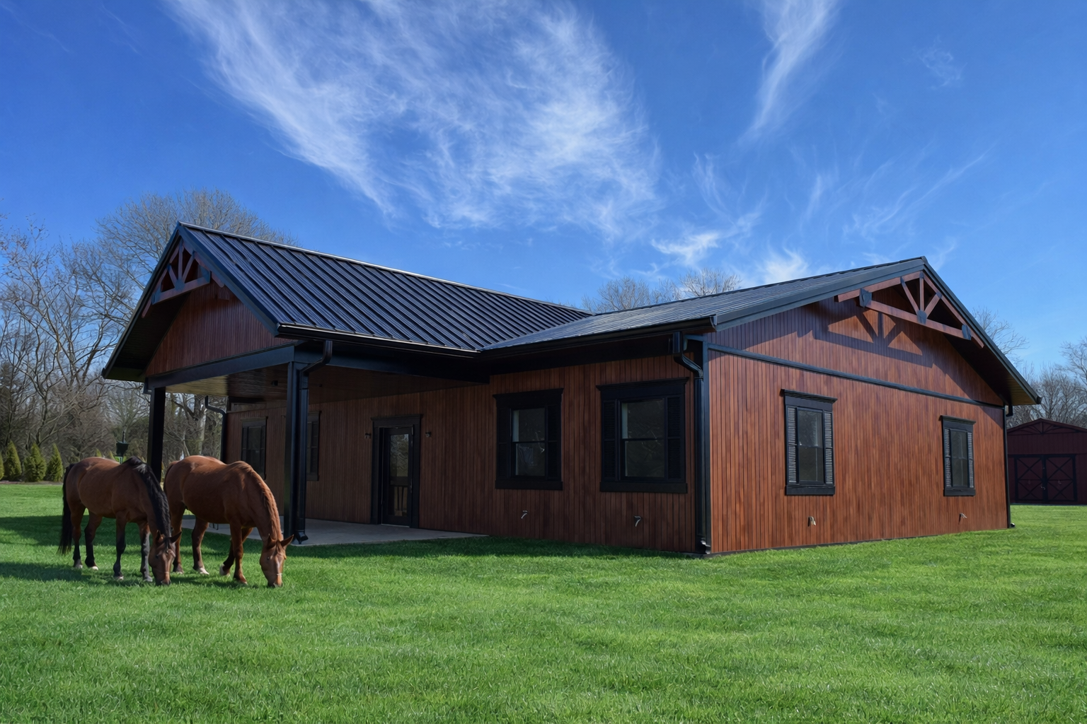 Metal siding installation
