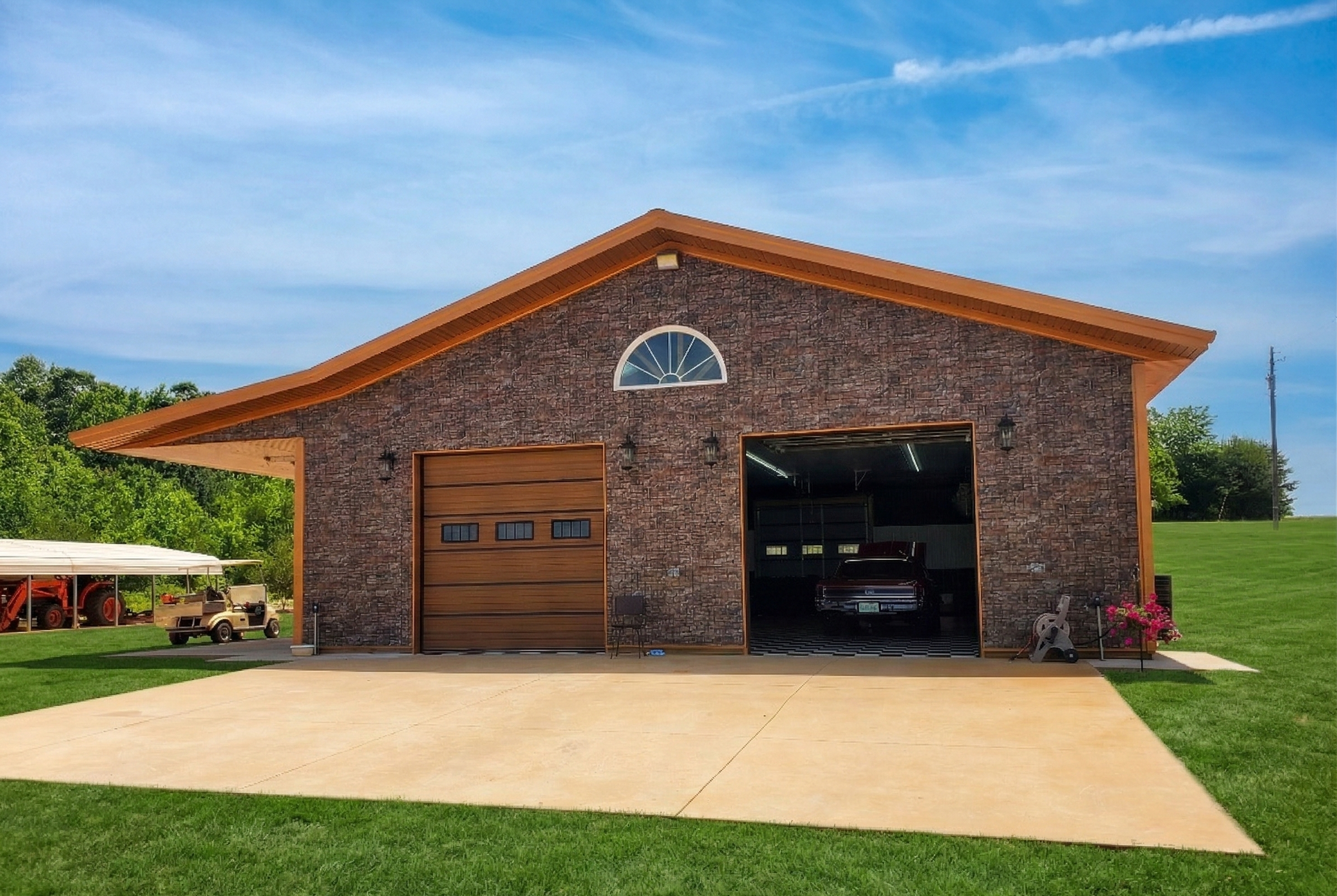 Metal barn exterior