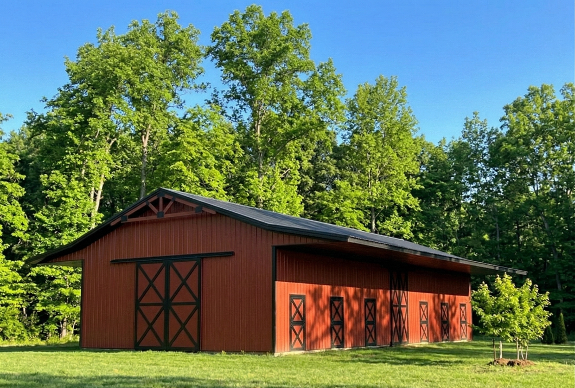 Metal building exterior